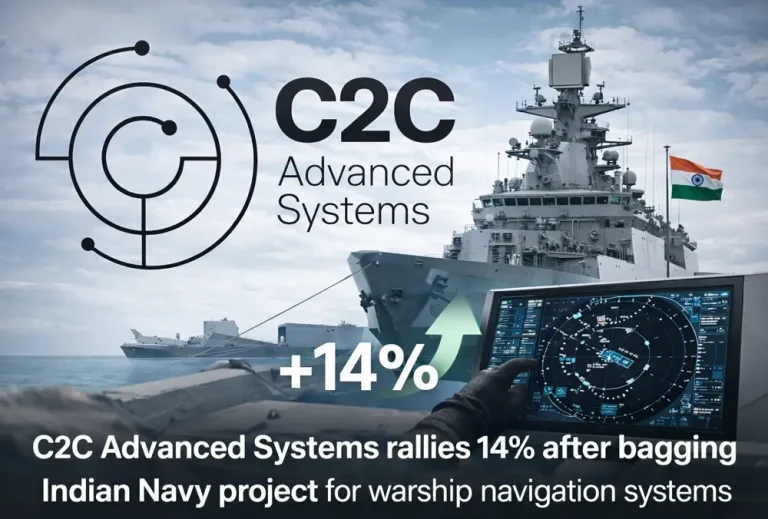 C2C Advanced Systems rallies 14% after bagging Indian Navy project for warship navigation systems