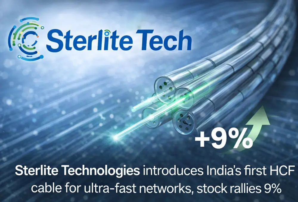 Sterlite Tech jumps 9% on HCF cable launch