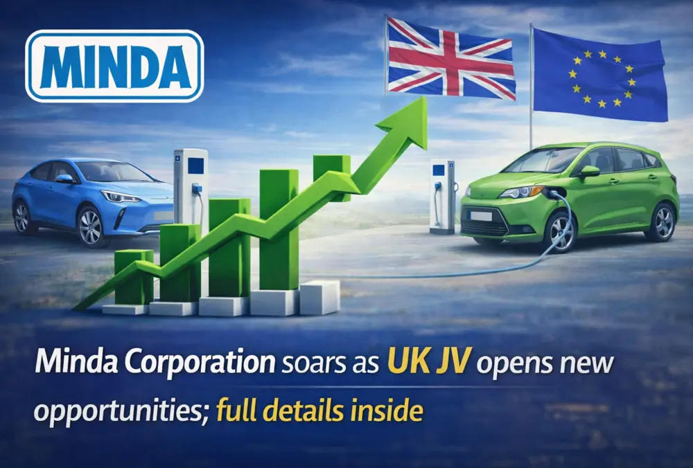 Minda Corporation gains as UK EV joint venture expands