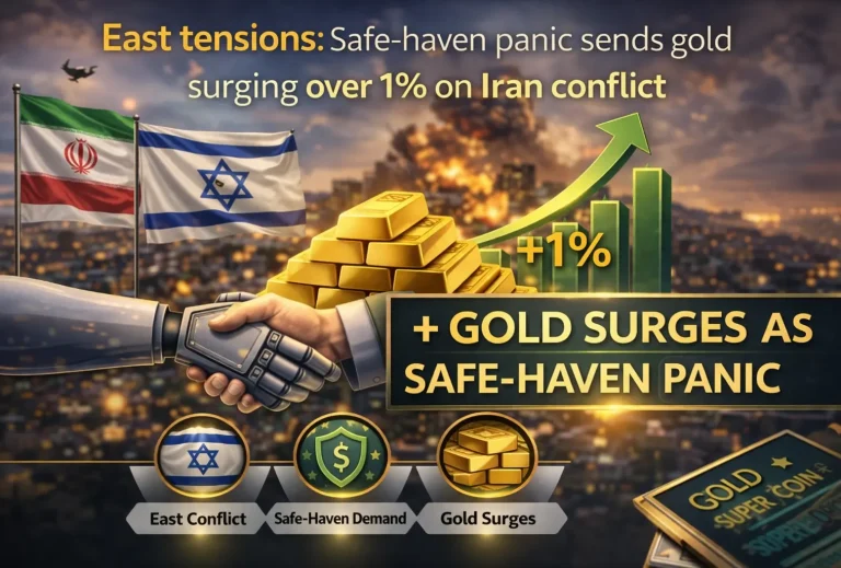Middle East tensions: Safe-haven panic sends gold surging over 1% on Iran conflict