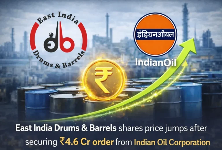 East India Drums & Barrels shares price jumps after securing ₹4.6 Cr order from Indian Oil Corporation