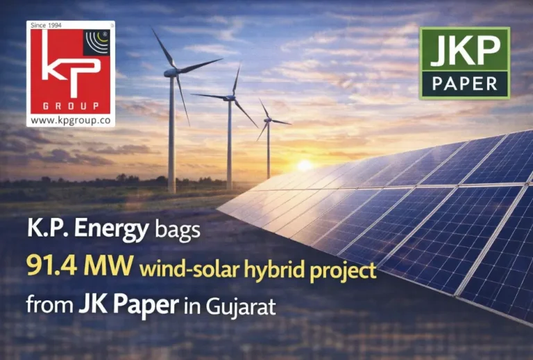 K.P. Energy bags 91.4 MW wind-solar hybrid project from JK Paper in Gujarat