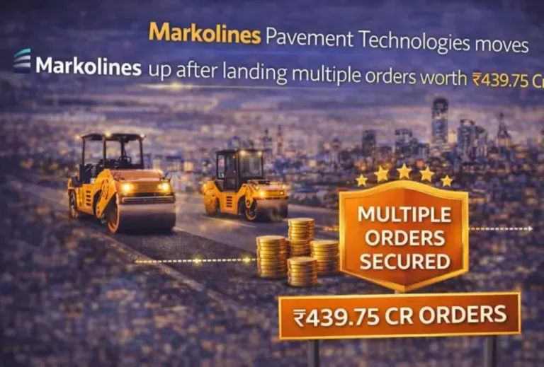 Markolines Pavement Technologies moves up after landing multiple orders worth ₹439.75 Cr