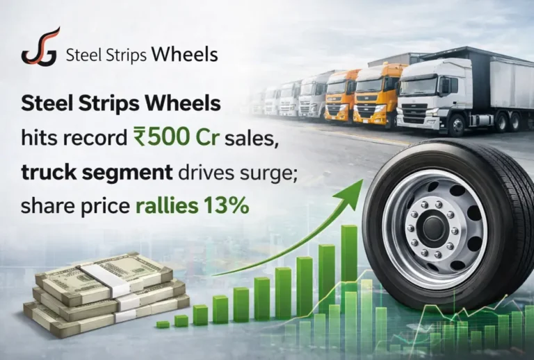 Steel Strips Wheels hits record ₹500 Cr sales, truck segment drives surge; share price rallies 13%