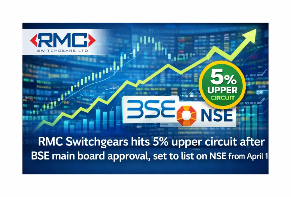 RMC Switchgears hits 5% upper circuit after BSE board approval
