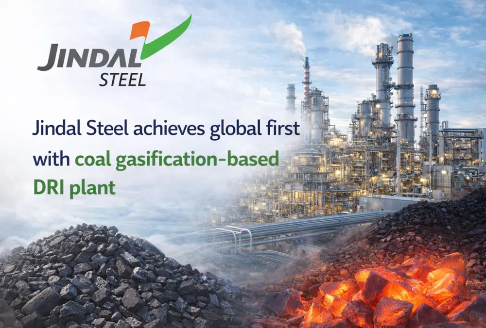 Jindal Steel unveils coal gasification-based DRI plant
