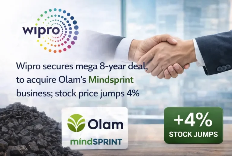 Wipro secures mega 8-year deal, to acquire Olam’s Mindsprint business; stock price jumps 4%