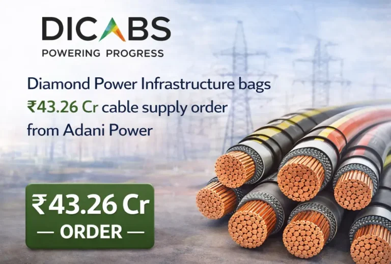 Diamond Power Infrastructure bags ₹43.26 Cr cable supply order from Adani Power