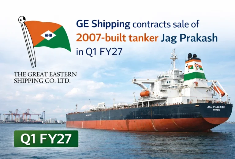 GE Shipping contracts sale of 2007-built tanker Jag Prakash in Q1 FY27