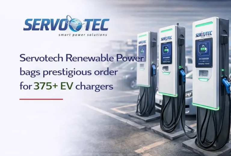 Servotech Renewable Power bags prestigious order for 375+ EV chargers