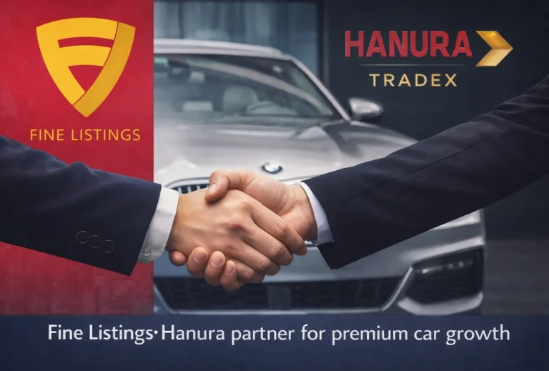 Finelistings Technologies partners with Hanura Tradex for premium car business expansion