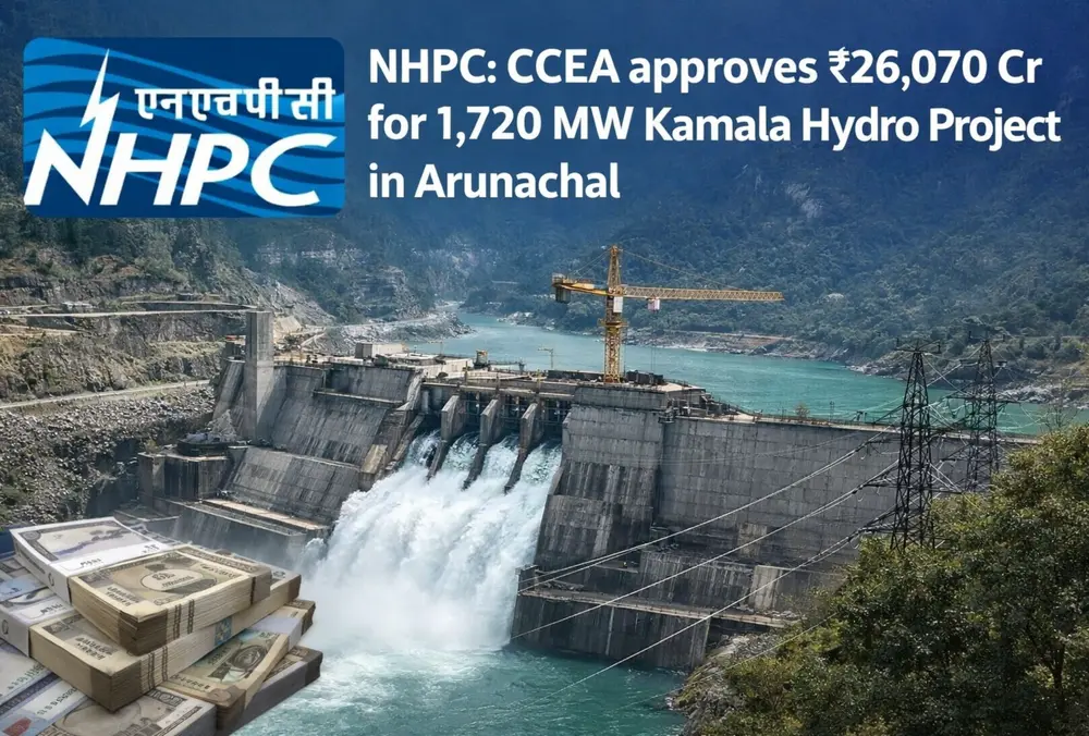 NHPC gets approval for 1,720 MW Kamala Hydro Project