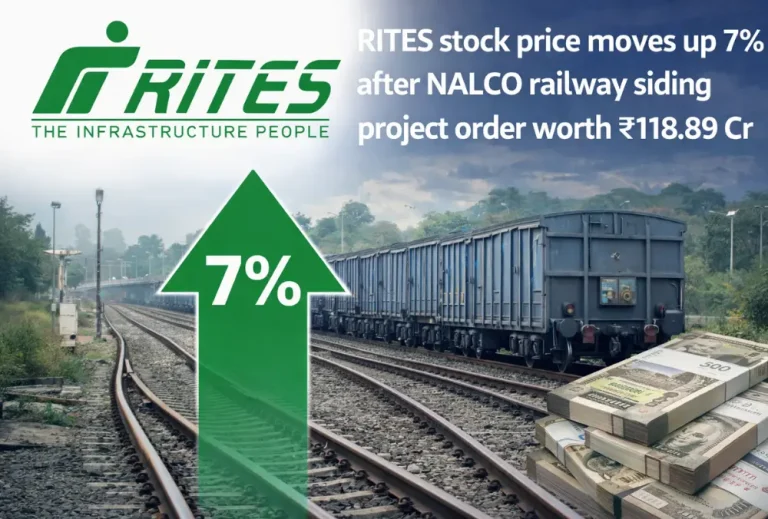 RITES stock price moves up 7% after NALCO railway siding project order worth ₹118.89 Cr