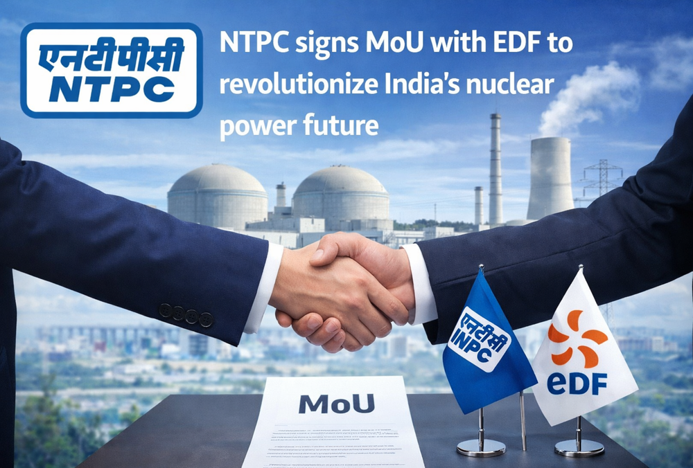 NTPC signs MoU with EDF for India's nuclear power plans