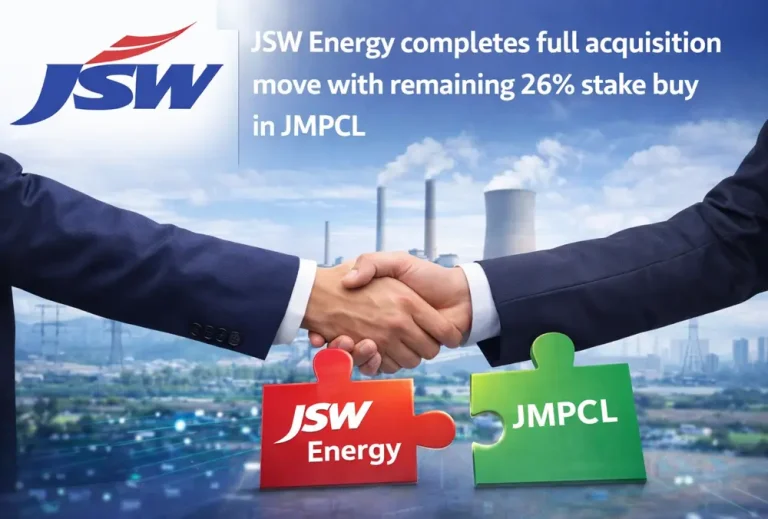 JSW Energy completes full acquisition move with remaining 26% stake buy in JMPCL