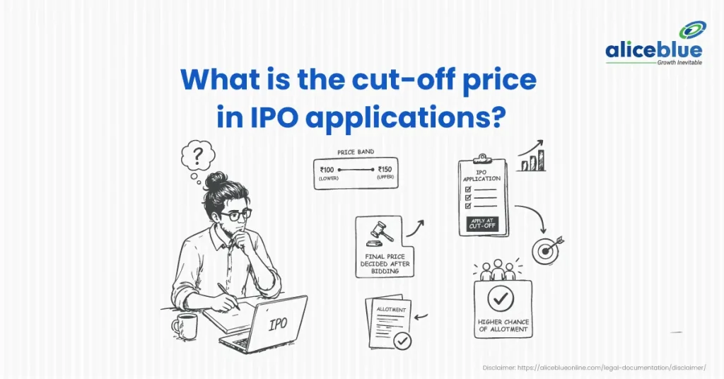 What is the cut-off price in IPO applications?