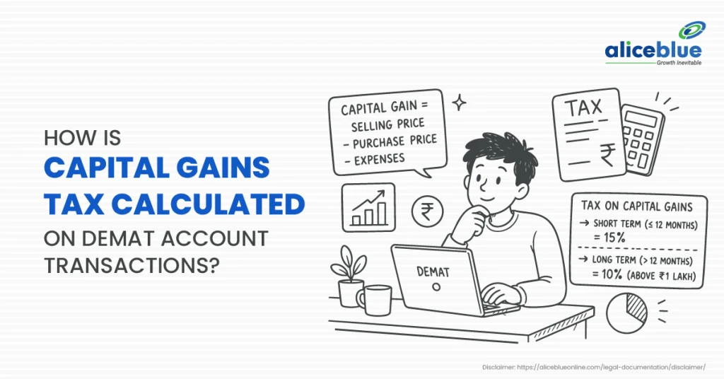 How is capital gains tax calculated on demat account transactions? (Complete 2026 Guide)
