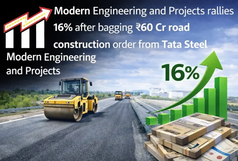 Modern Engineering and Projects rallies 16% after bagging ₹60 Cr road construction order from Tata Steel