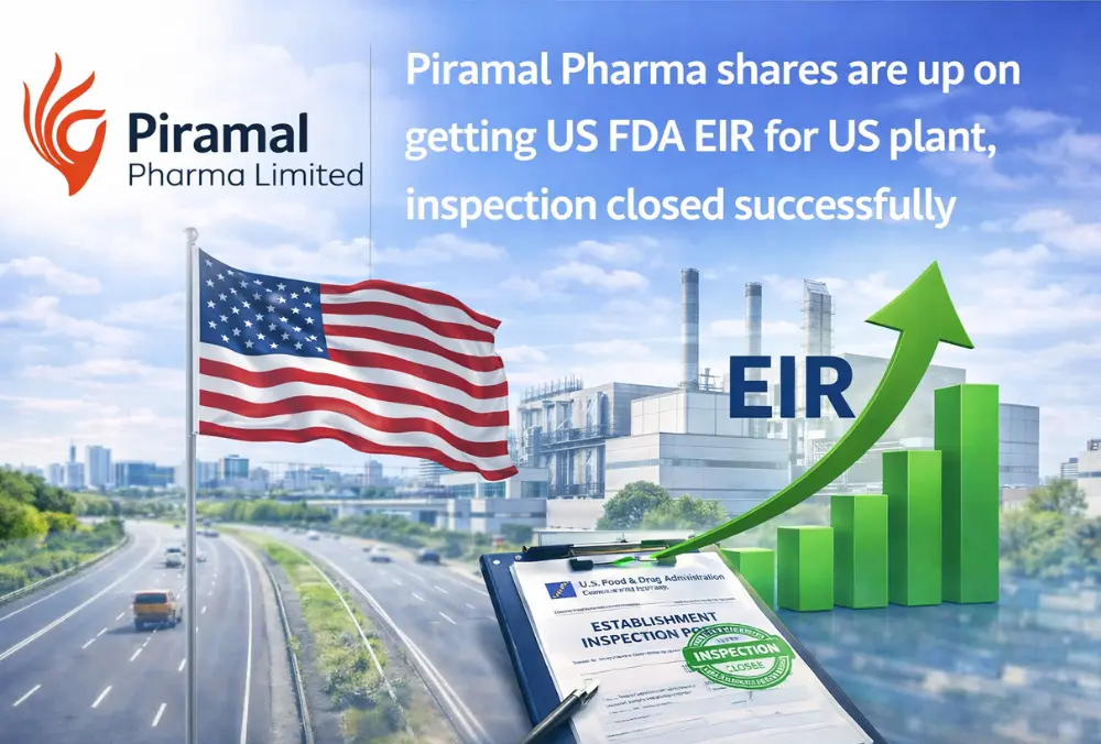 Piramal Pharma shares rise after US FDA EIR approval