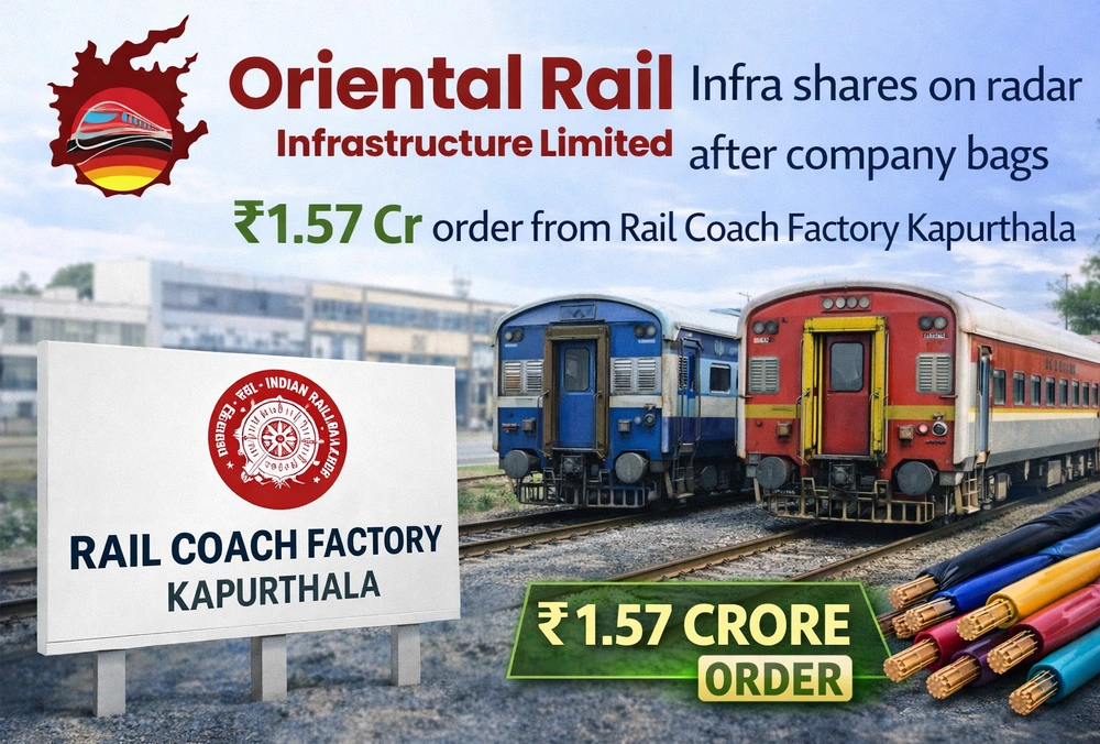 Oriental Rail graphic on ₹1.57 Cr Rail Coach Factory order