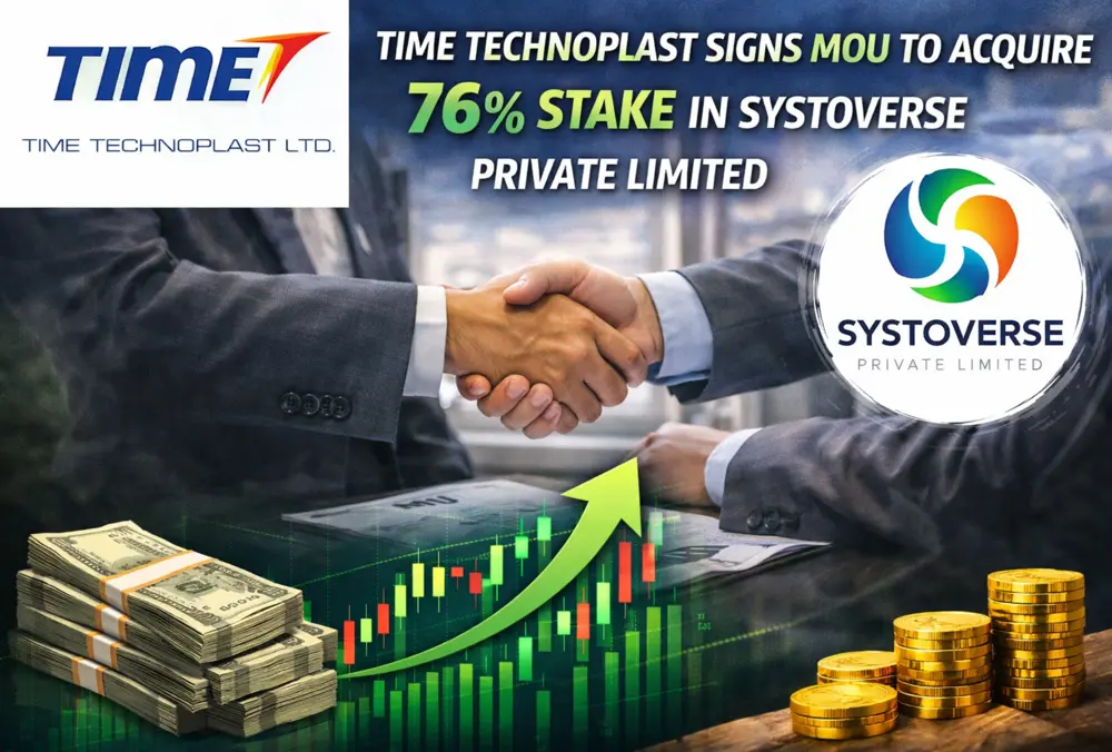 Time Technoplast signs MoU for 76% stake in Systoverse