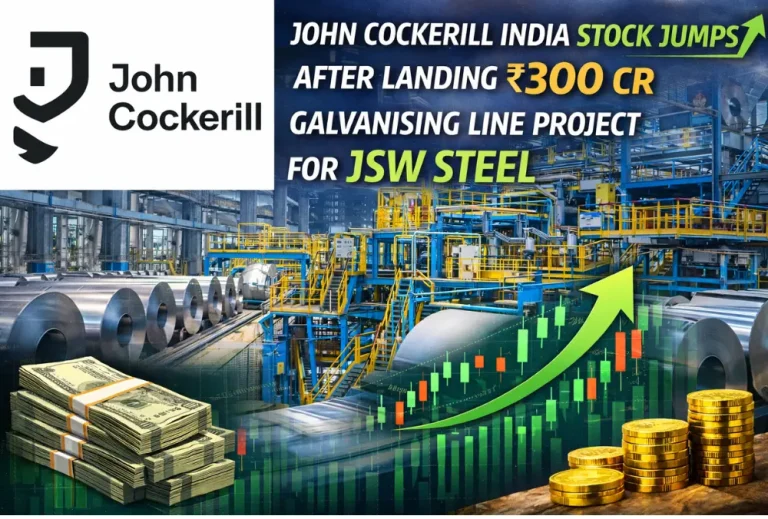 John Cockerill India stock price jumps 7% after landing ₹300 Cr galvanising line project for JSW Steel
