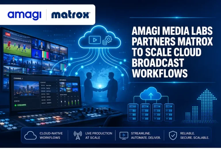 Amagi Media Labs partners Matrox to scale cloud broadcast workflows