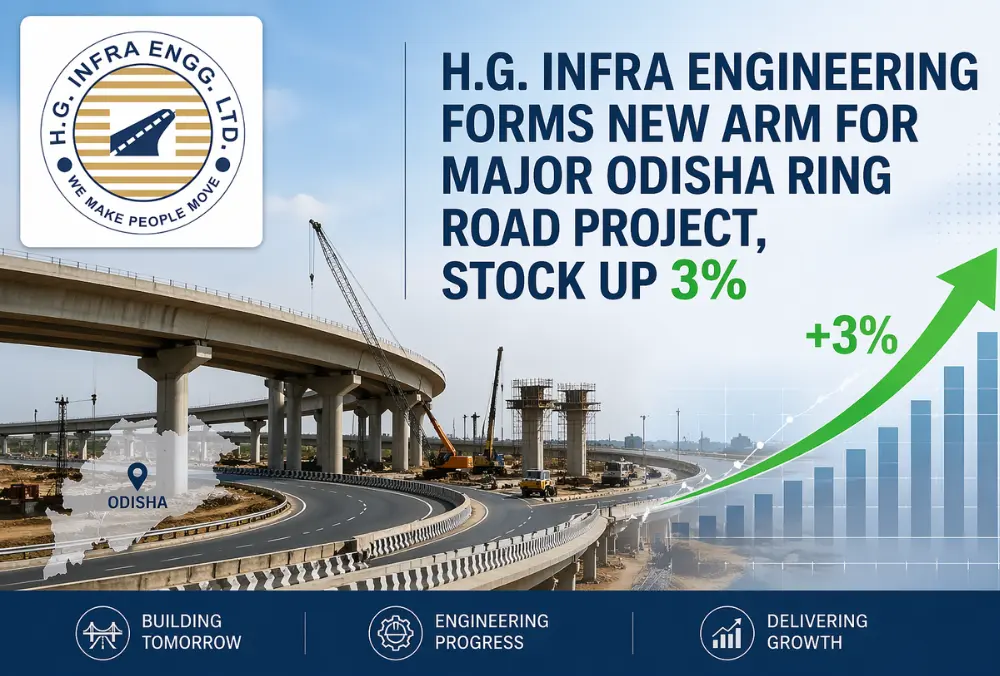 HG Infra Engineering Odisha ring road project stock up 3%