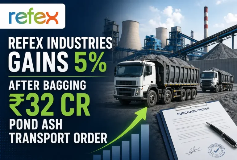 Refex Industries gains 5% after bagging ₹32 Cr pond ash transport order