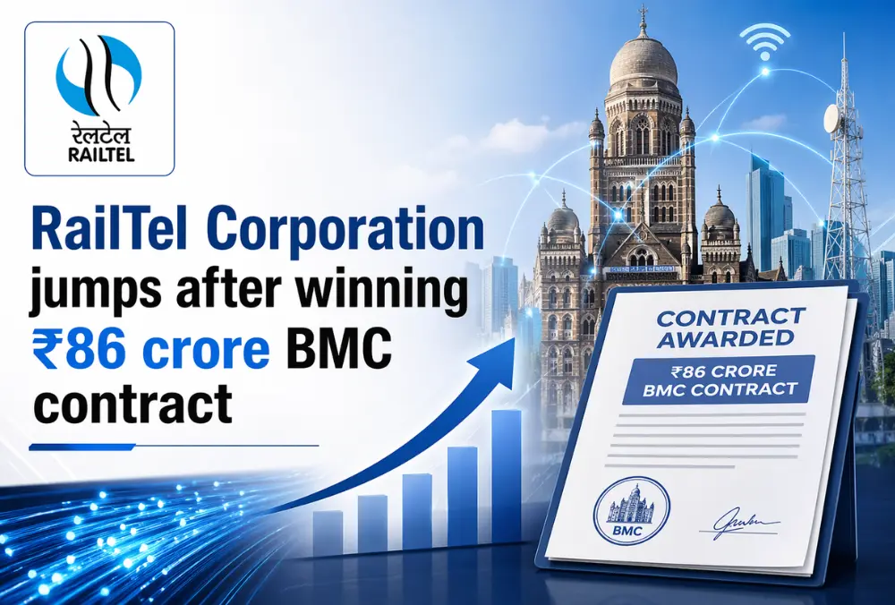 RailTel shares rise after ₹86 crore BMC contract win
