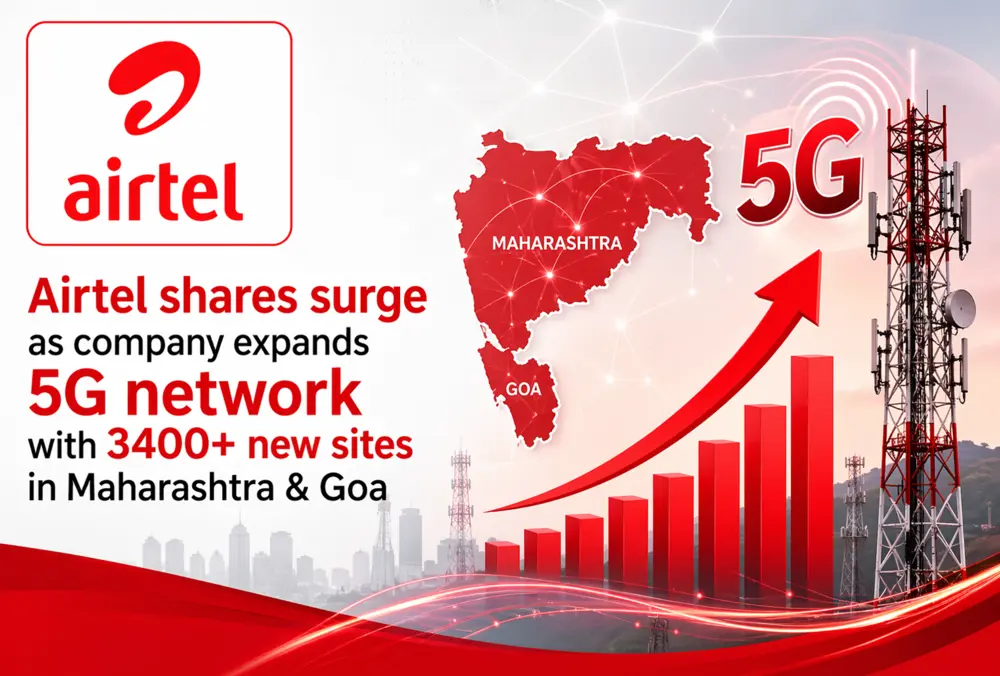 Airtel expands 5G with 3400+ new sites in MH and Goa