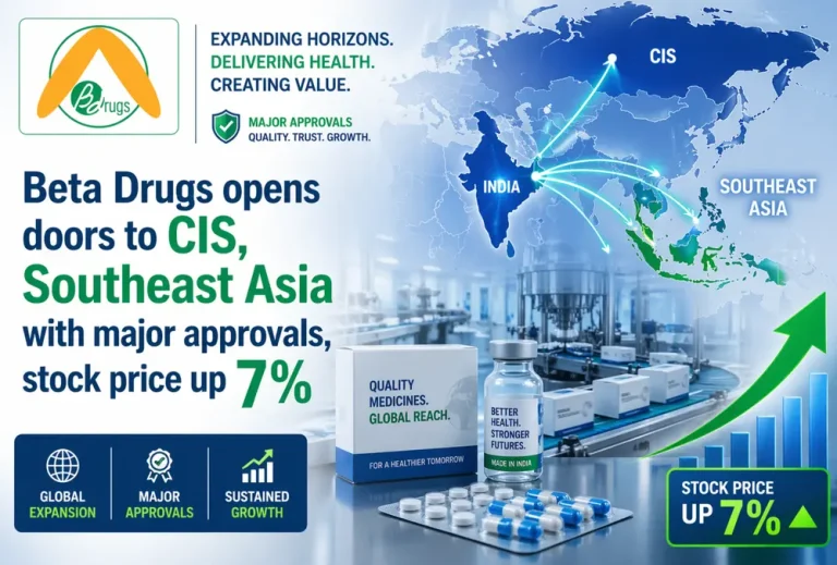 Beta Drugs opens doors to CIS, Southeast Asia with major approvals, stock price up 7%