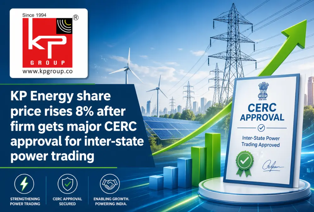 KP Energy shares rise 8% after CERC power trading approval