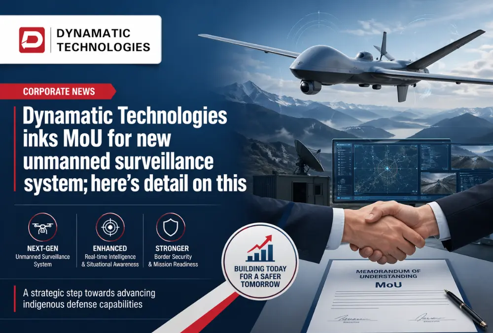 Dynamatic signs MoU for unmanned surveillance system