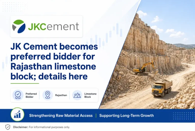 JK Cement becomes preferred bidder for Rajasthan limestone block; details here