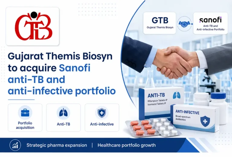 Gujarat Themis Biosyn to acquire Sanofi anti-TB and anti-infective portfolio