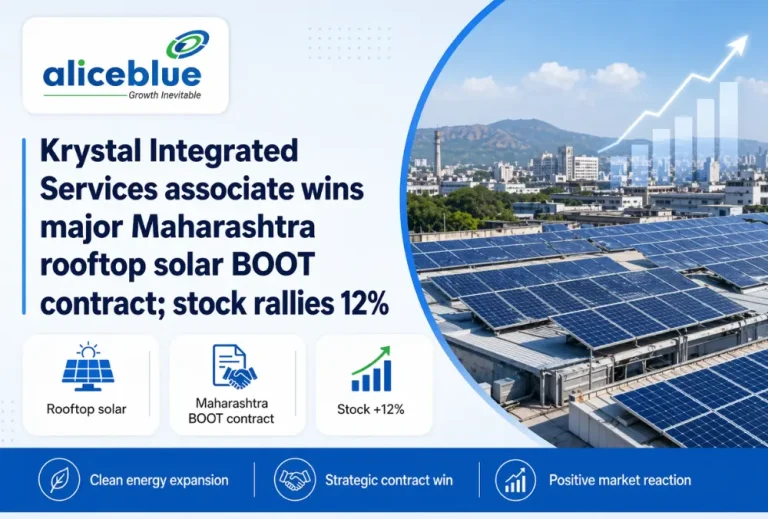 Krystal Integrated Services associate wins major Maharashtra rooftop solar BOOT contract; stock rallies 12%