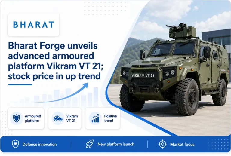 Bharat Forge unveils advanced armoured platform Vikram VT 21; stock price in up trend