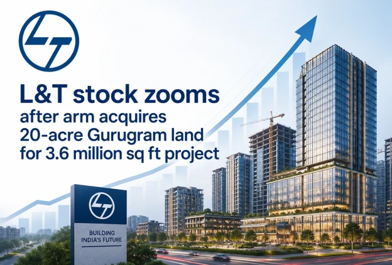 L&T stock zooms after arm acquires 20-acre Gurugram land for 3.6 million sq ft project