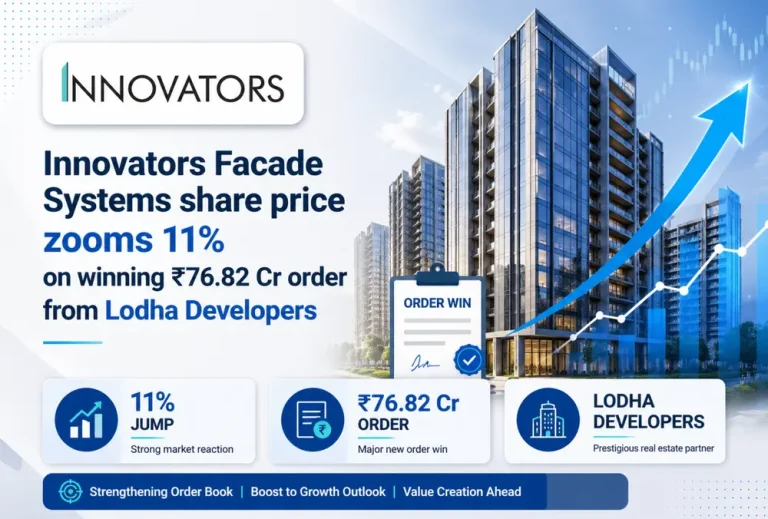 Innovators Facade Systems share price zooms 11% on winning ₹76.82 Cr order from Lodha Developers