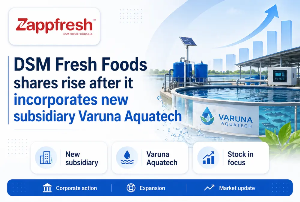 DSM Fresh Foods rises on Varuna Aquatech unit