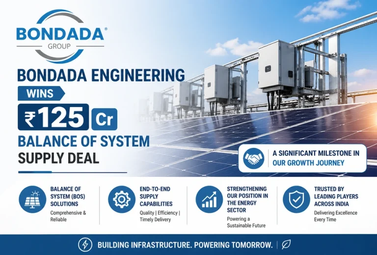 Bondada Engineering wins ₹125 Cr Balance of System supply deal