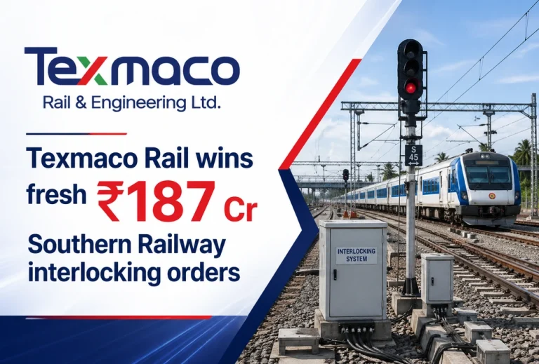 Texmaco Rail wins fresh ₹187 Cr Southern Railway interlocking orders