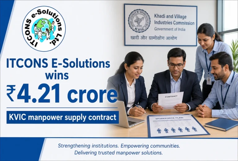 ITCONS E-Solutions wins ₹4.21 crore KVIC manpower supply contract