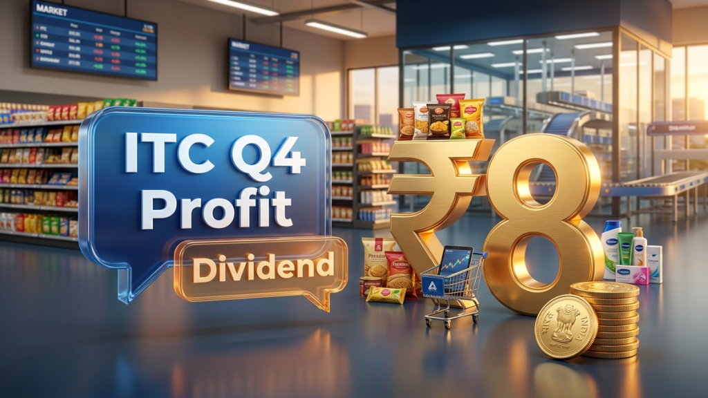 ITC Q4 Profit Falls 72% — Declares ₹8 Dividend Per Share