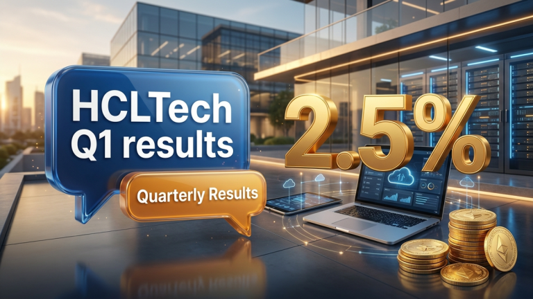 HCLTech Q1 results FY27 saw the stock shed 2.5% as brokerages flagged a valuation gap compared to large-cap IT peers. Modest growth outlook limits future gains.