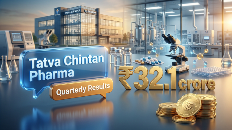 Tatva Chintan Pharma Q1 results 2026 boosted specialty chemical sector sentiment as EBITDA hit ₹32.1 crore. Investors now monitor long-term margin trends.