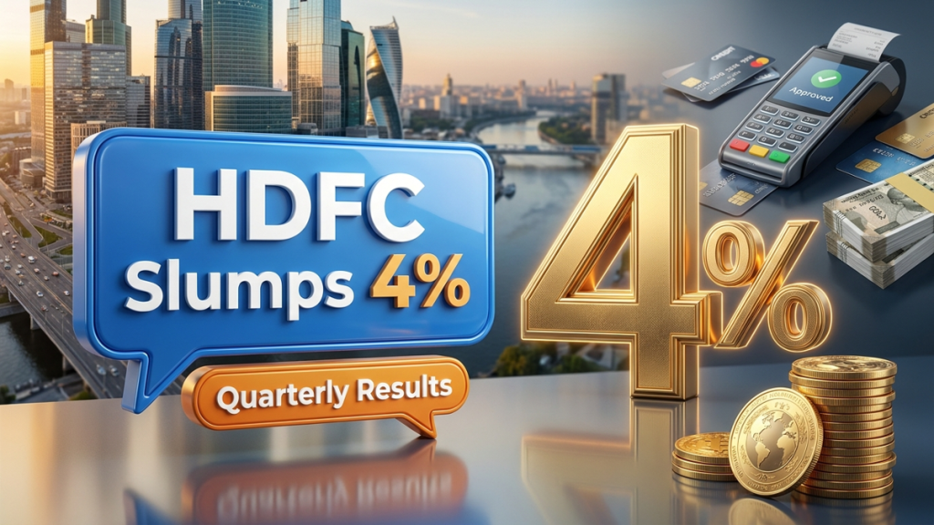 HDFC Slumps 4% — Street Weighs Profit Miss in HDFC Bank Q1 results 2026