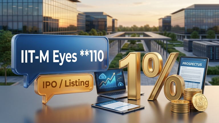 Indo-MIM IPO details 2026 show the 3,800 crore offer allows IIT-M to monetize half of its gifted 1% equity stake. Strategic exit boosts the institute endowment.