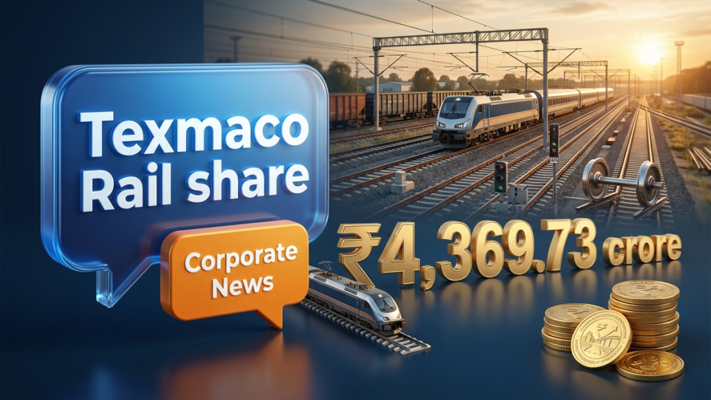 Texmaco Rail share price today Jumps - ₹4,369.73 crore Firm Inks Belgian MoU